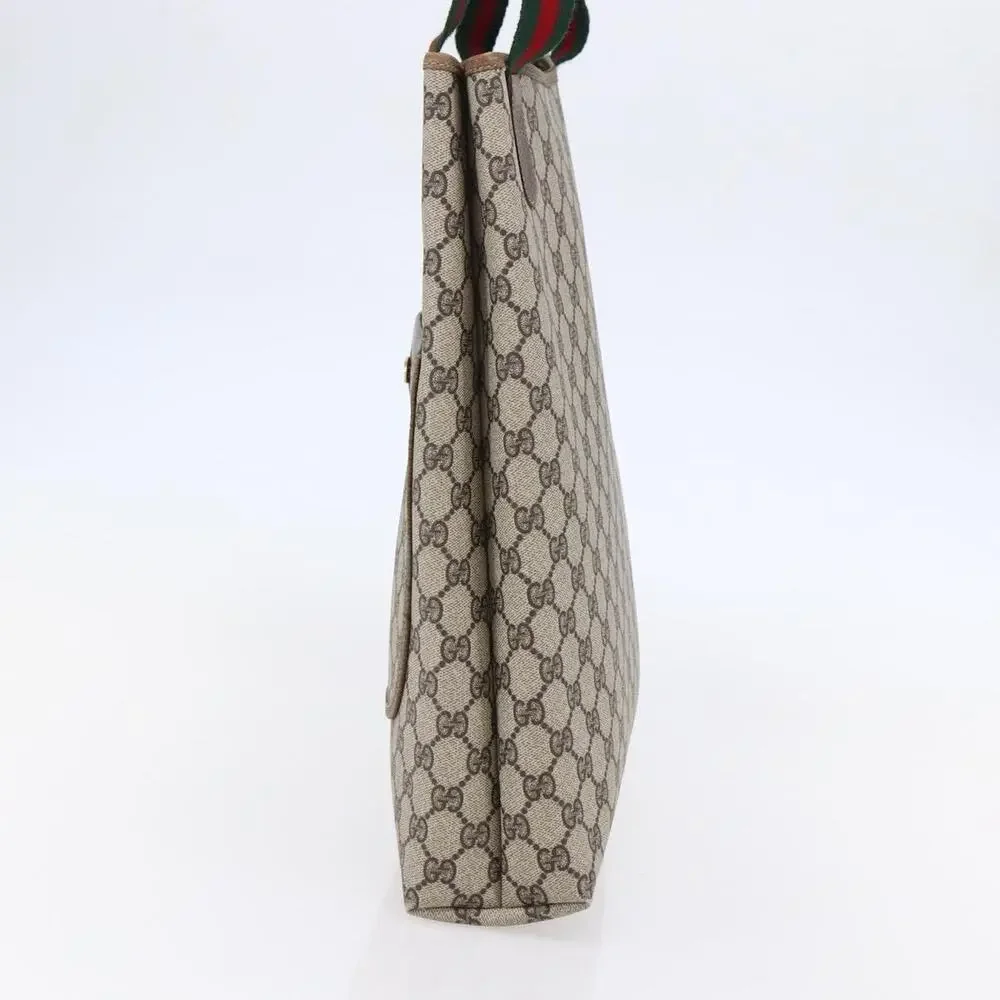 Gucci GG Supreme Web Tote Bag Beige